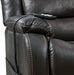 Yandel Black Faux Leather Electric Power Lift Recliner