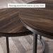 Modern Nesting Coffee Table Set in Nutmeg