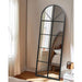 Floor Full Length Mirror, Black Arched-Top, Large Window Pane Mirror, Wall Mounted Mirror, 65X22 Standing Mirror Hanging or Leaning, Body Mirrors for Bedroom, No Stand