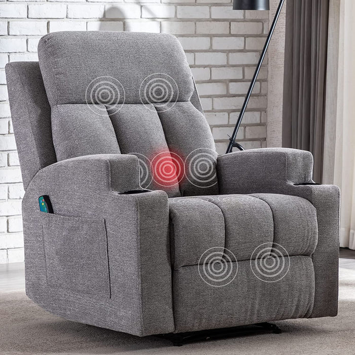 Manual Massage Recliner Chairs with Heat for Living Room