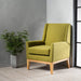 Green Aurla Fabric Chair Accentuates Any Room