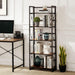 Folding Bookshelf: Metal Organizer for Home Decor