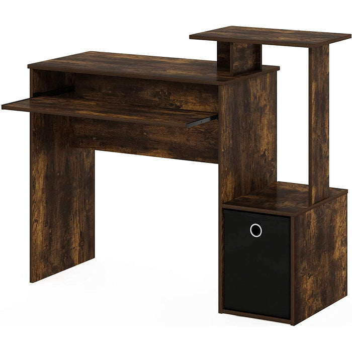 Amber Pine/Black Econ Writing Desk