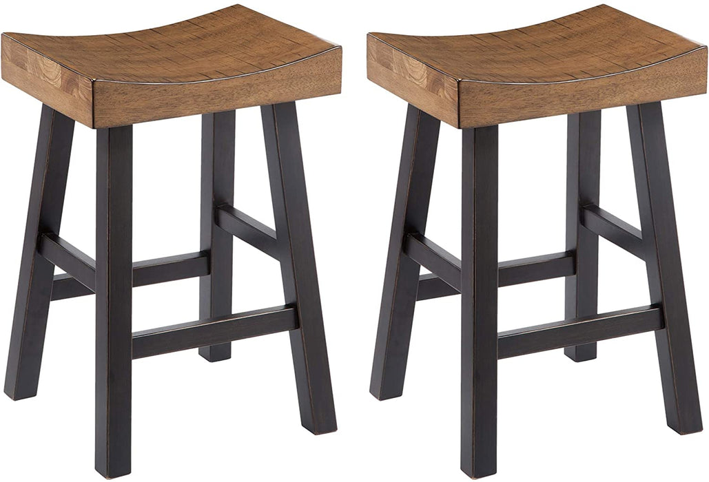 Farmhouse Saddle Barstools, Set of 2