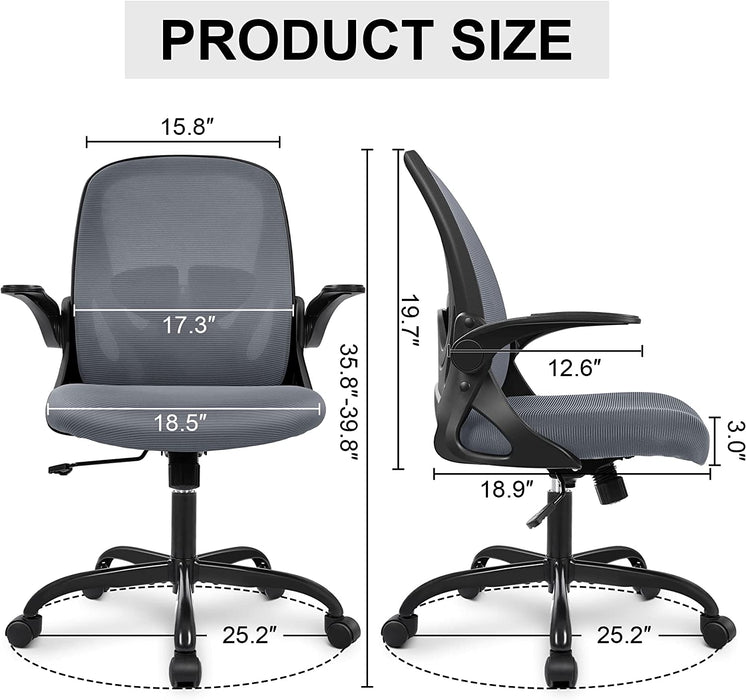 Adjustable Ergonomic Office Chair with Lumbar Support