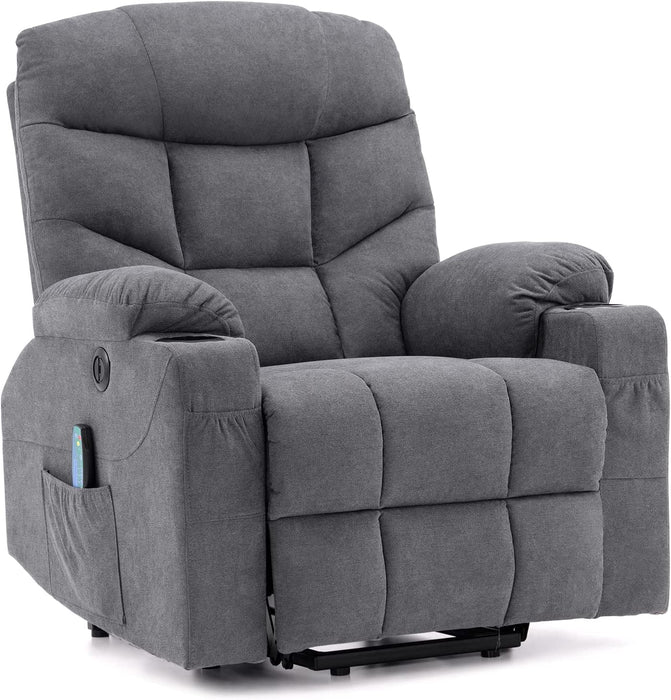 Electric Power Lift Recliner with Vibration Massage and Heat