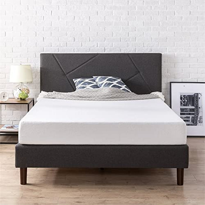 King Upholstered Platform Bed Frame