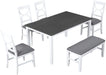 6-Piece Dining Room Table Set with Bench